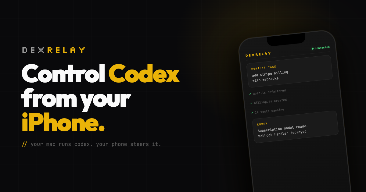 DexRelay - Screenshot 1